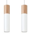 Lampa wisząca PABLO 2 biała GU10 2x40W IP20 SL.0629 SOLLUX