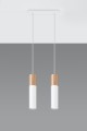 Lampa wisząca PABLO 2 biała GU10 2x40W IP20 SL.0629 SOLLUX
