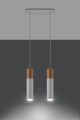 Lampa wisząca PABLO 2 biała GU10 2x40W IP20 SL.0629 SOLLUX