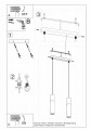 Lampa wisząca PABLO 2 biała GU10 2x40W IP20 SL.0629 SOLLUX