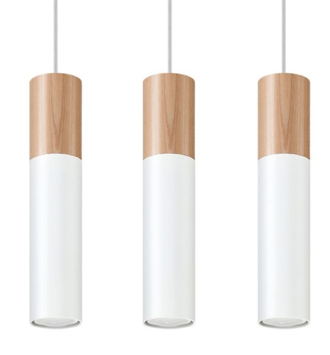 Lampa wisząca PABLO 3L biała GU10 3x40W IP20 SL.0630 SOLLUX