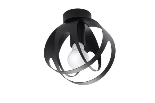 Plafon TULOS czarny E27 1x60W IP20 SL.1086 SOLLUX