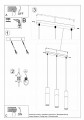 Lampa wisząca PABLO 3L biała GU10 3x40W IP20 SL.0630 SOLLUX