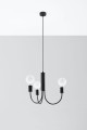 Żyrandol PICCOLO 3 czarny E27 3x60W IP20 SL.0856 SOLLUX