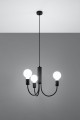 Żyrandol PICCOLO 3 czarny E27 3x60W IP20 SL.0856 SOLLUX