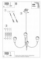 Żyrandol PICCOLO 3 czarny E27 3x60W IP20 SL.0856 SOLLUX