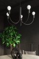 Żyrandol PICCOLO 3 czarny E27 3x60W IP20 SL.0856 SOLLUX