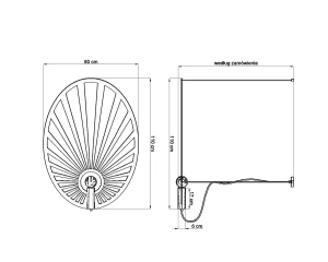 Lampa wisząca LEHDET złota E27 1x60W IP20 TH.001ZL THORO