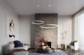 Żyrandol RIO 55 biały LED 3000K LED 1x30W IP20 TH.105 THORO