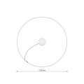 Żyrandol RIO 110 czarny LED 3000K LED 1x70W IP20 TH.103 THORO