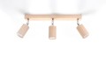 Lampa sufitowa BERG 3 naturalne drewno GU10 3x40W IP20 SL.0703 SOLLUX
