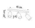 Lampa sufitowa BERG 3 naturalne drewno GU10 3x40W IP20 SL.0703 SOLLUX