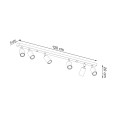 Lampa sufitowa BERG 6 naturalne drewno GU10 6x40W IP20 SL.1043 SOLLUX