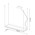 Żyrandol TUULA M czarny LED 3000K LED 1x50W IP20 TH.160 THORO