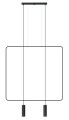 Lampa wisząca RANA 2 czarna GU10 2x40W IP20 TH.019CZ THORO