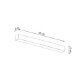 Kinkiet PINNE 67 biały 4000K LED 1x17W IP20 TH.038 THORO