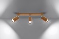 Lampa sufitowa ZEKE 3 dąb GU10 3x40W IP20 SL.1030 SOLLUX