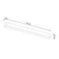 Kinkiet PINNE 90 szary 3000K LED 1x25W IP20 TH.055 THORO