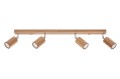 Lampa sufitowa ZEKE 4 dąb GU10 4x40W IP20 SL.1031 SOLLUX