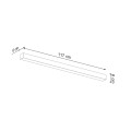 Kinkiet PINNE 117 czarny 3000K LED 1x31W IP20 TH.072 THORO