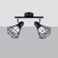 Plafon ARTEMIS 2 czarny E14 2x40 IP20 SL.1106 SOLLUX