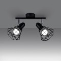 Plafon ARTEMIS 2 czarny E14 2x40 IP20 SL.1106 SOLLUX