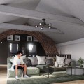 Plafon ARTEMIS 2 czarny E14 2x40 IP20 SL.1106 SOLLUX
