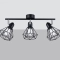 Plafon ARTEMIS 3 czarny E14 3x40 IP20 SL.1107 SOLLUX