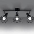 Plafon ARTEMIS 3 czarny E14 3x40 IP20 SL.1107 SOLLUX