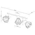 Plafon ARTEMIS 3 czarny E14 3x40 IP20 SL.1107 SOLLUX