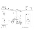 Plafon ARTEMIS 3 czarny E14 3x40 IP20 SL.1107 SOLLUX