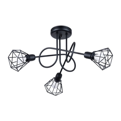 Żyrandol ARTEMIS 3S czarny E14 3x40 IP20 SL.1109 SOLLUX