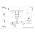 Żyrandol ARTEMIS 3S czarny E14 3x40 IP20 SL.1109 SOLLUX