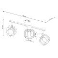 Plafon BELUCI 3 biały E14 3x40 IP20 SL.1113 SOLLUX