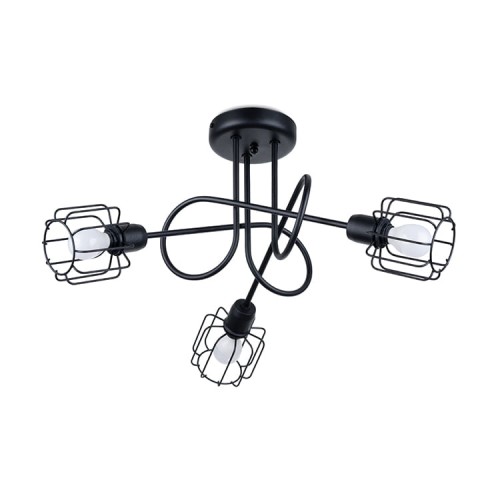 Żyrandol BELUCI 3S czarny E14 3x40 IP20 SL.1118 SOLLUX
