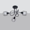 Żyrandol BELUCI 3S czarny E14 3x40 IP20 SL.1118 SOLLUX