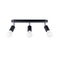 Plafon FORNES 3 czarny E27 3x60 IP20 SL.1122 SOLLUX