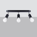 Plafon FORNES 3 czarny E27 3x60 IP20 SL.1122 SOLLUX