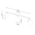 Lampa sufitowa LEMMI 3 biały GU10 3x40 IP20 SL.1125 SOLLUX