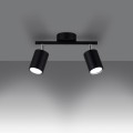 Lampa sufitowa LEMMI 2 czarny GU10 2x40 IP20 SL.1127 SOLLUX