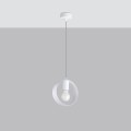 Lampa wisząca TITRAN 1 biała E27 1x60 IP20 SL.1137 SOLLUX