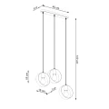 Lampa wisząca TITRAN 3 biała E27 3x60 IP20 SL.1138 SOLLUX
