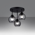 Żyrandol ALINO 3 czarny E27 3x60 IP20 SL.1140 SOLLUX