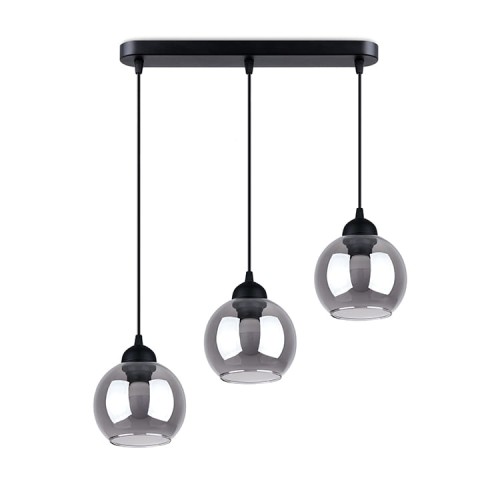 Lampa wisząca ALINO 3 czarna E27 3x60 IP20 SL.1142 SOLLUX