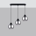 Lampa wisząca ALINO 3 czarna E27 3x60 IP20 SL.1142 SOLLUX