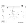 Żyrandol FILLAN 3 czarny E27 3x60 IP20 SL.1144 SOLLUX