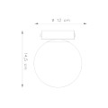Plafon YOLI 1 biały G9 1x12 IP20 SL.1146 SOLLUX
