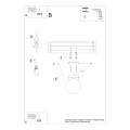 Plafon YOLI 1 biały G9 1x12 IP20 SL.1146 SOLLUX