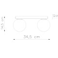 Plafon YOLI 2 biały G9 2x12 IP20 SL.1147 SOLLUX