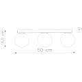 Plafon YOLI 3 biały G9 3x12 IP20 SL.1148 SOLLUX